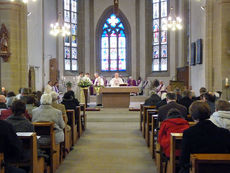 Festgottesdienst zum 50jahrigen Priesterjubiläum von Stadtpfarrer i.R. Geistlichen Rat Ulrich Trzeciok (Foto: Karl-Franz Thiede)